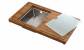 Accessoires Eviers Planche en bambou avec vide sauce en inox et planche en verre additionnelle AEPLUBK1 046 LUISINA