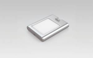LED, Tablette lumineuse Spot LED 0,4W rechargeable à poser coloris Aluminium ZE0108005 LUISINA