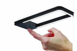 LED, Tablette lumineuse Kit 3 spots noir LED lumière du jour avec câblage et convertisseur ZE1093009 LUISINA
