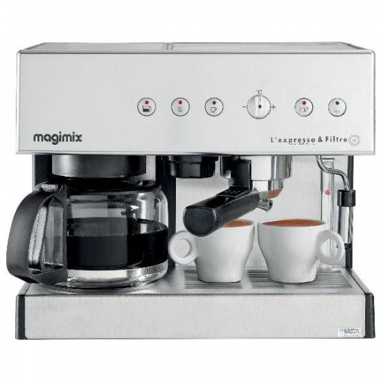 Combiné expresso/cafetière filtre Machine à café Combiné MAGIMIX - 11423