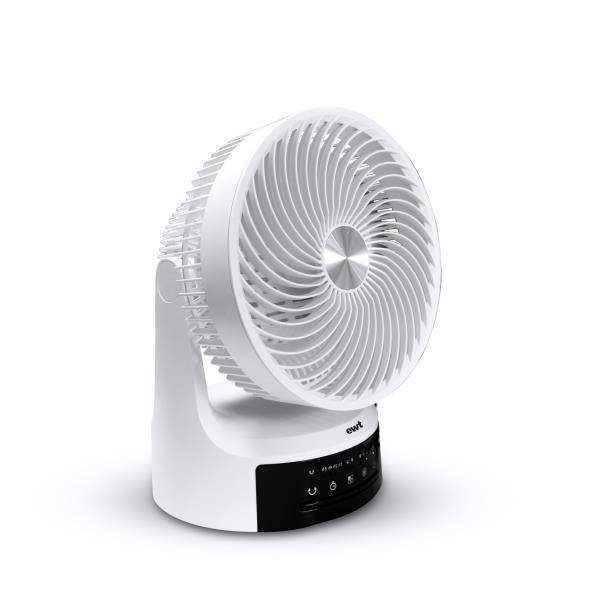 Ventilateur compact Ventilateur de table 360°, 25cm de diamètre, Technologie Révolution Rev
