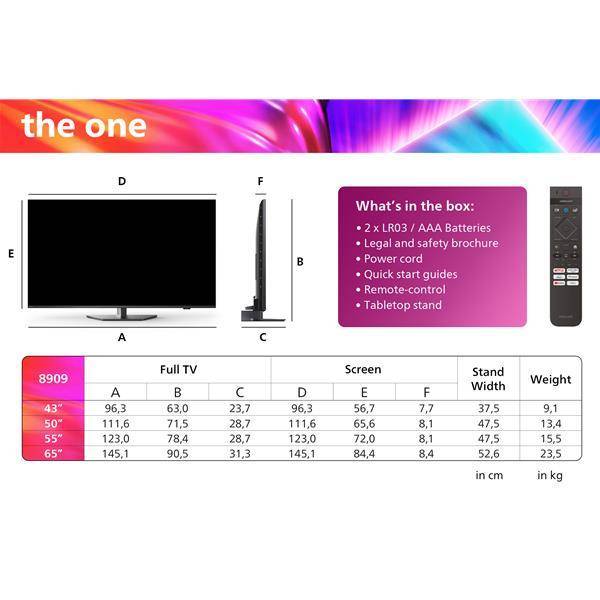 TV LED UHD 4K - 55PUS8909