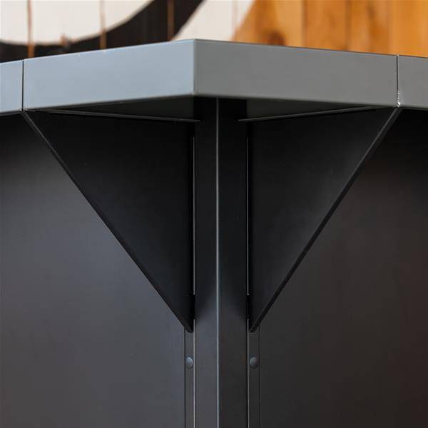 Module de cuisine d'extérieur Cornière noire de finition angle Modulo ou Felix ENO - MOD2685