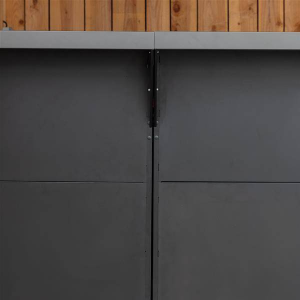 Module de cuisine d'extérieur Habillage arrière intégral noir pour Modulo ou Felix 60 cm ENO - MOD2585