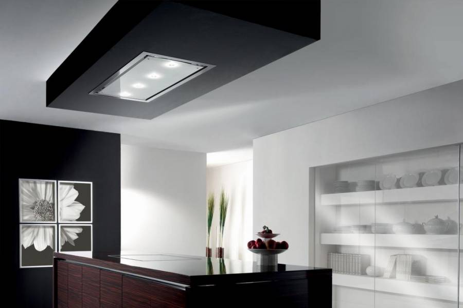 Hotte encastrable - E-250 - Pando Integral Cooking - de plafond / avec  éclairage intégré / à charbon actif