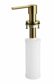 Accessoires Eviers Distributeur de savon bec arrondi en inox revêtement PVD Or ZCDS309018 LUISINA
