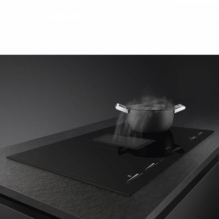Hotte Table de cuisson aspirante induction SMEG - HOBD682D