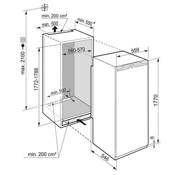 Réfrigérateur intégrable 1 porte Tout utile LIEBHERR - IRE1780