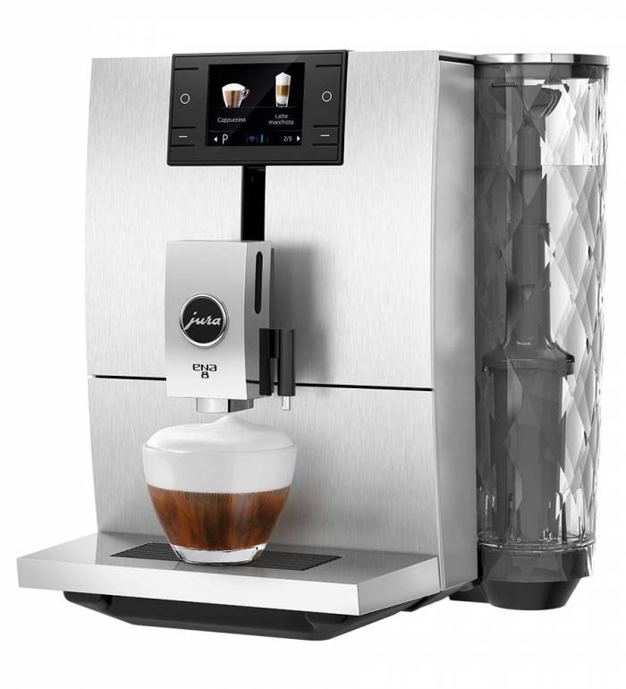 Machine à café automatique Machine à café Expresso avec broyeur JURA - 15330 ENA 8 Touch Massive Aluminium