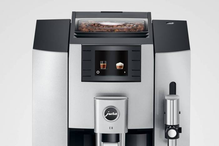 Machine à café automatique Machine à café à grain JURA E8 Moonlight Silver - 15336
