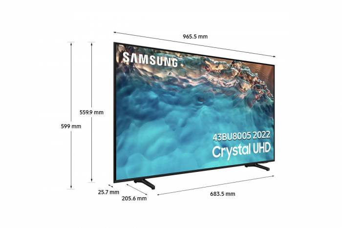 Téléviseur écran UHD 4K SAMSUNG - UE43BU8005