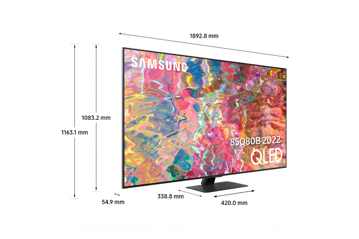 Téléviseur écran 4K QLED SAMSUNG - QE85Q80BATXXC