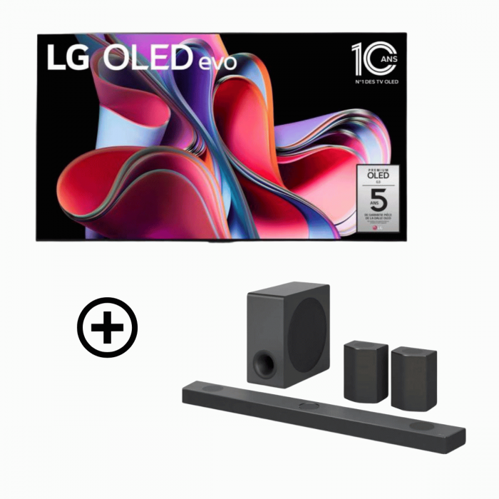 Téléviseur PACK LG OLED55G3 + BARRE DE SON S95QR